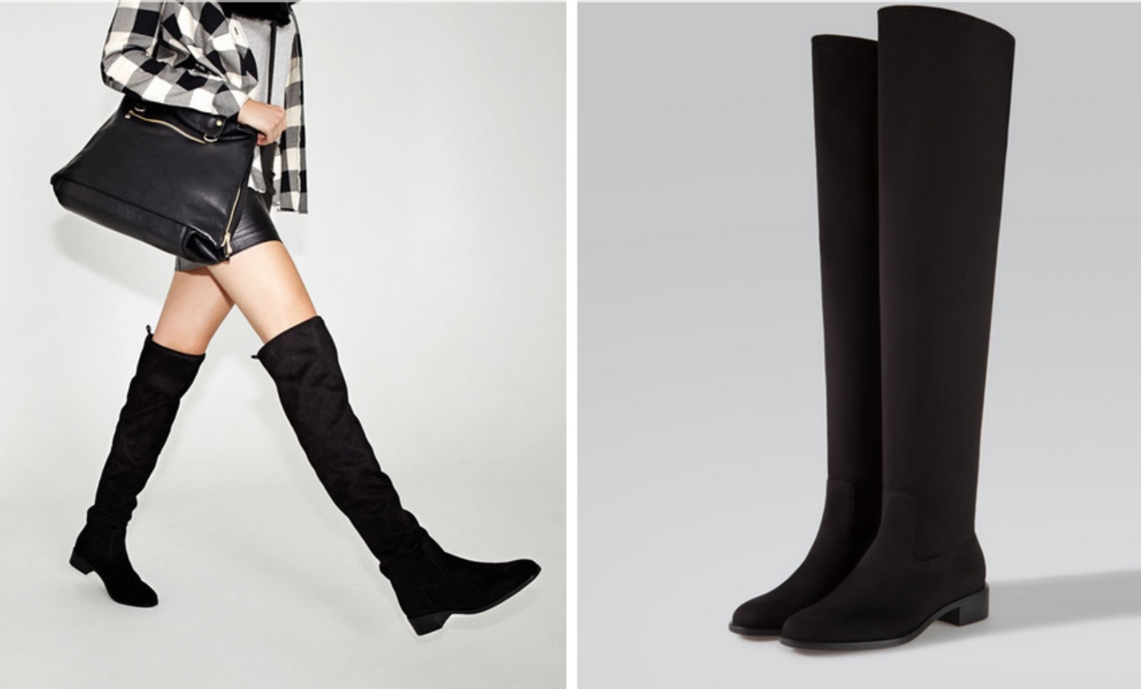 stradivarius over the knee boots