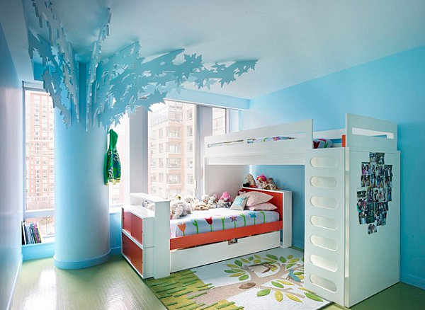 Extravagant-Blue-White-Bunk-Storage-Bed-Decorate-Pastel-Colors-Ideas