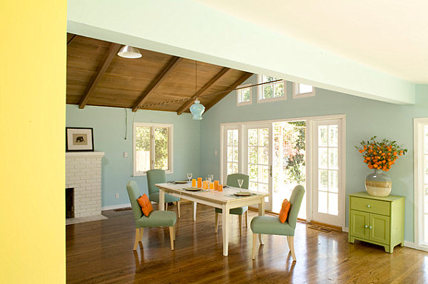 Marvelous-Decorate-Pastel-Colors-Ideas-Bright-Accents-Dining-Area