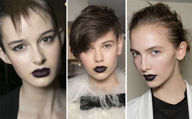 fall winter 2013 2014 makeup trends black lips