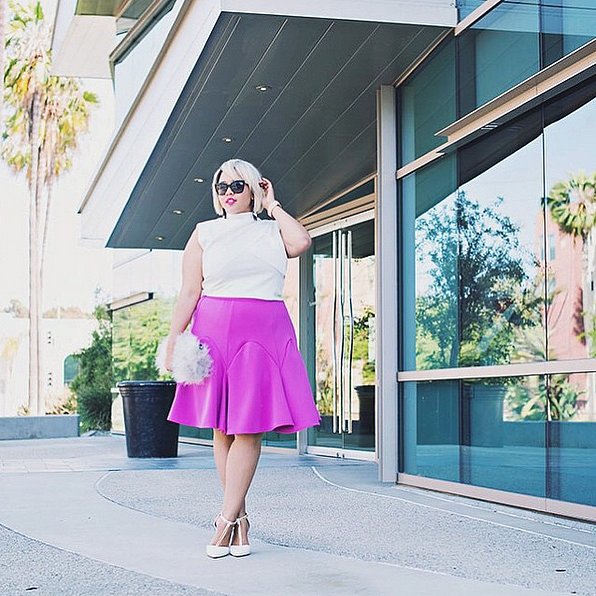 9 colored midi skirt