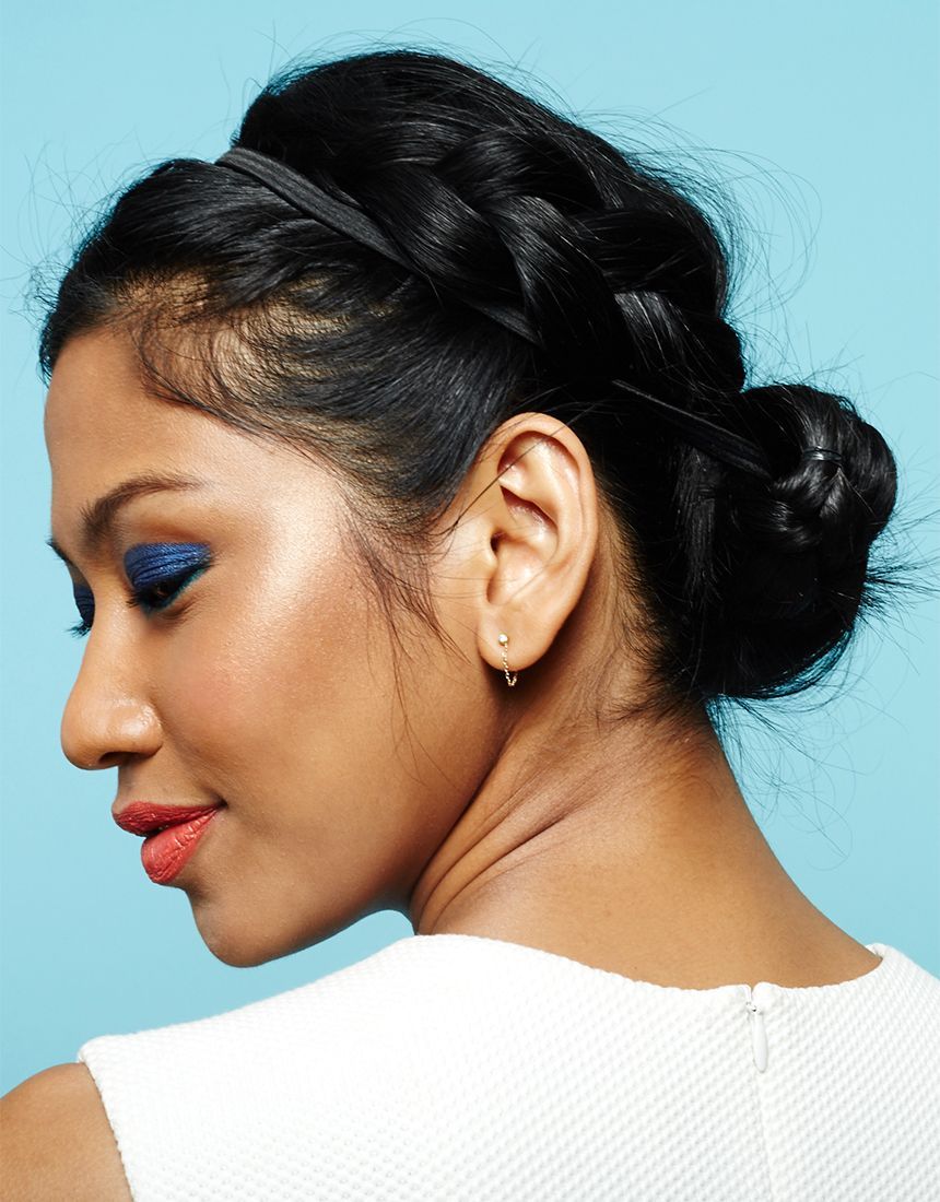 4 braided updo