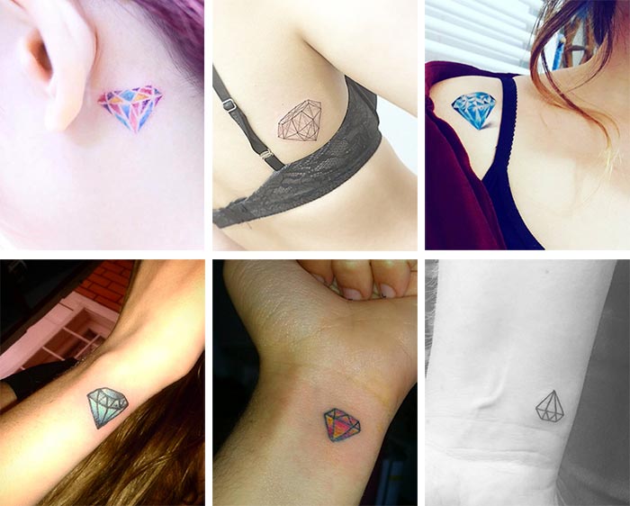 tiny tattoos ideas with meanings tiny diamond tattoos