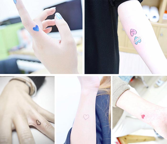 tiny tattoos ideas with meanings tiny heart tattoos