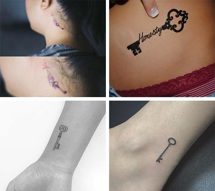 tiny tattoos ideas with meanings tiny key tattoos