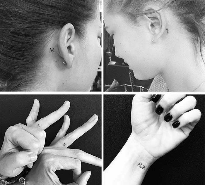 tiny tattoos ideas with meanings tiny personal initials tattoos