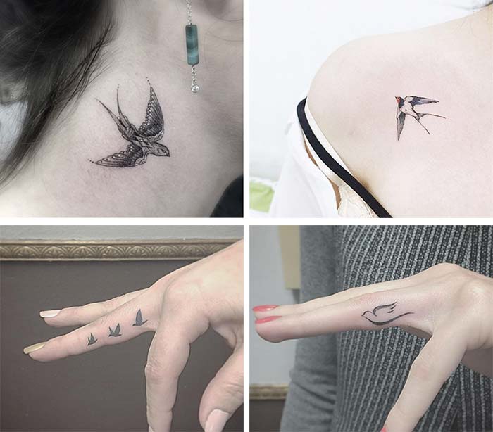 tiny tattoos ideas with meanings tiny swallow tattoos