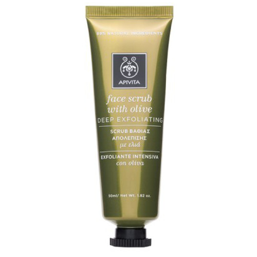 apivita face scrub with olive