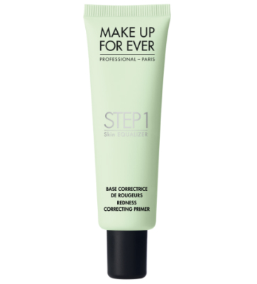 How to use colour correcting concealers and primers for Asian skin tones MUFE step 1 green primer