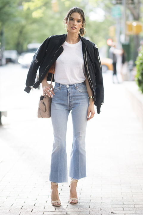 elle-bootcut-jeans-white-tee-bomber