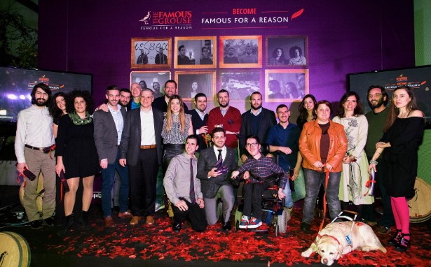 Όλες οι ομάδες των φιναλίστ με την ομάδα του Famous Grouse και τον ηθοποιό Νίκο Κουρή