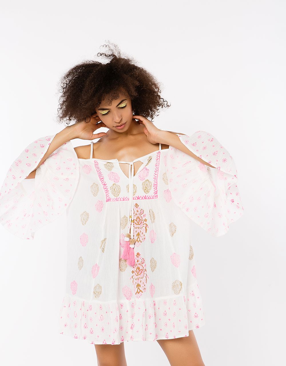 SALTY DREAM TUNIC WITH RUFFLES