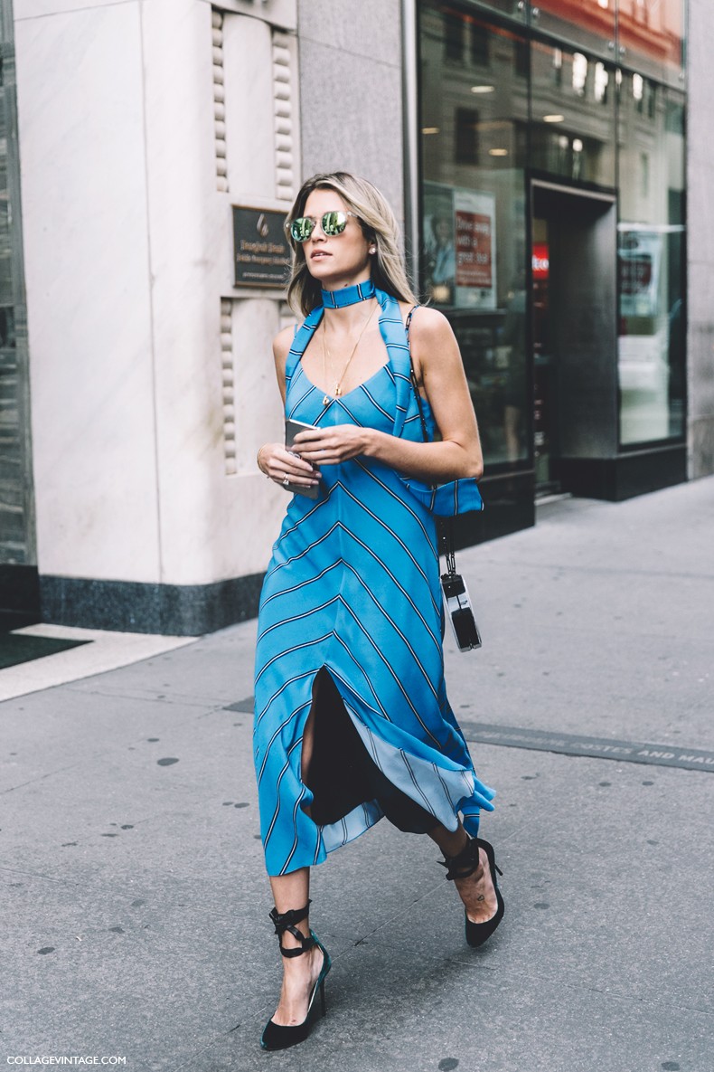 New_York_Fashion_Week-Spring_Summer-2016-Street-Style-Helena_Bordon-Striped_Dress-Jimmy_Choo_Shoes--790x1185