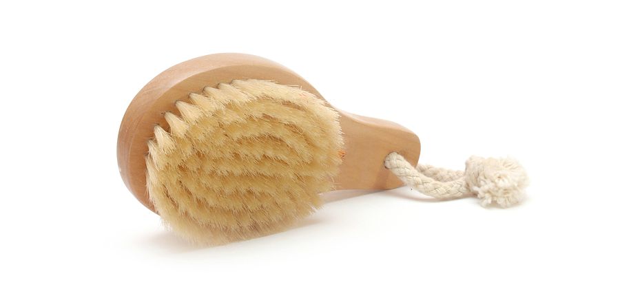 wooden body cleaning brush