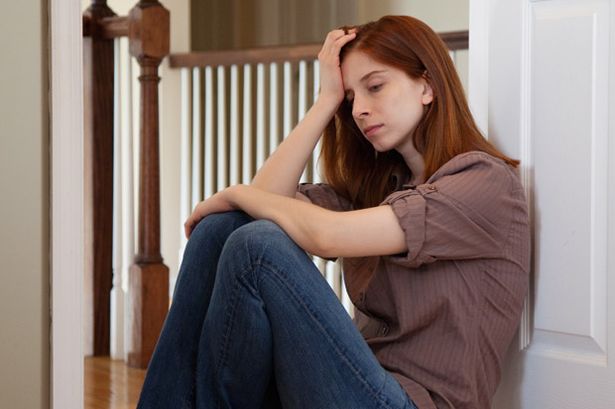 A depressed Young Woman