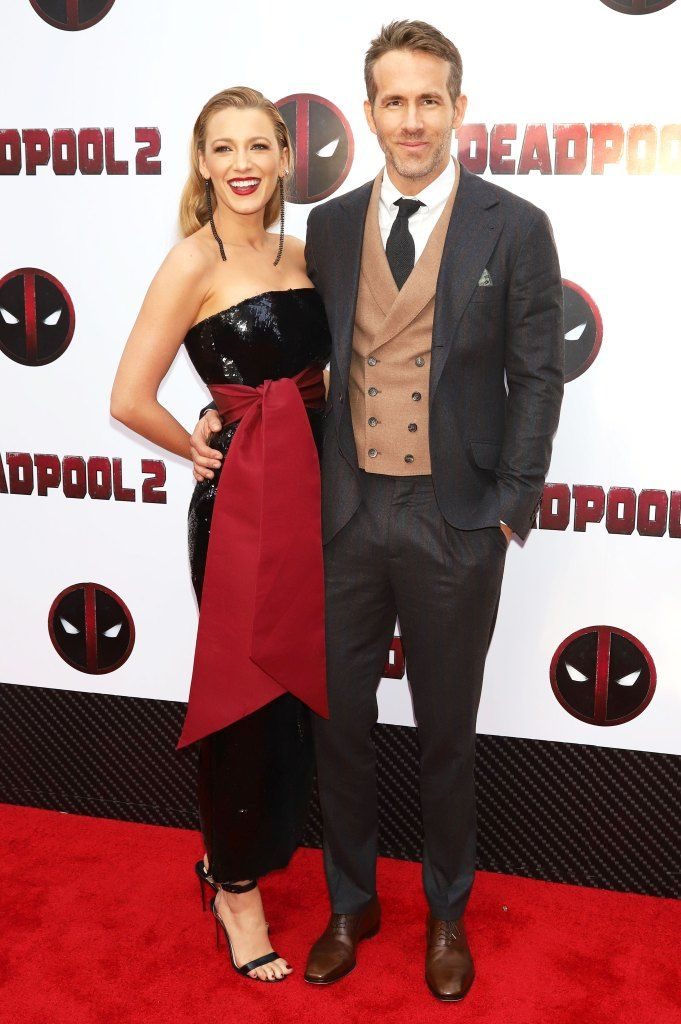 Blake lively ryan reynolds deadpool premiere